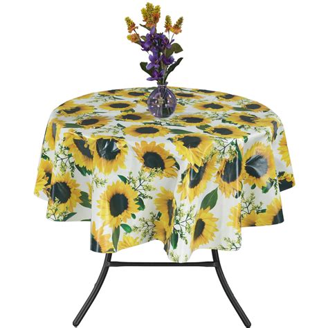 outdoor tablecloth round vinyl